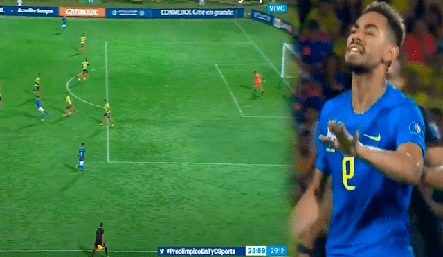 En los 72 minutos del Colombia vs. Brasil, Matheus Cunha decretó la paridad de su equipo por la jornada 1 de la fase final del Preolímpico sub 23.