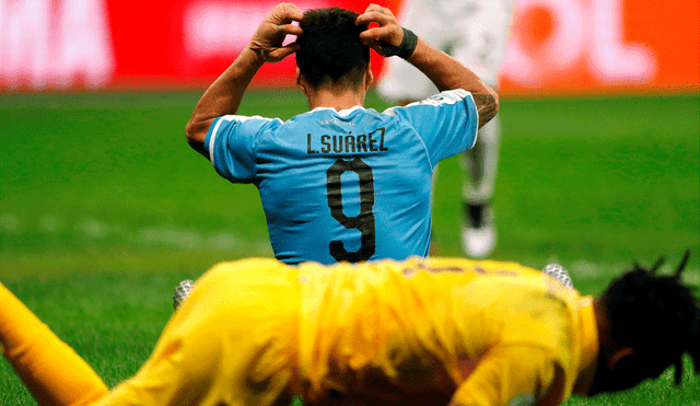 Luis Suarez lloró tras fallar el primer penal del Perú vs. Uruguay por cuartos de final de la Copa América 2019. | Foto: EFE