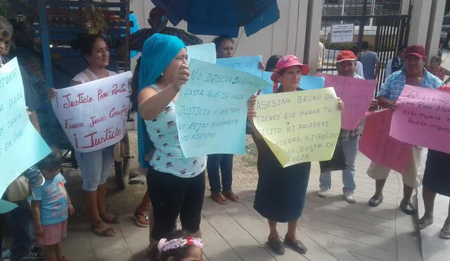 Familiares y amigos de Rosa Álvarez protestan en la Corte de Justicia de Tumbes [VIDEO]