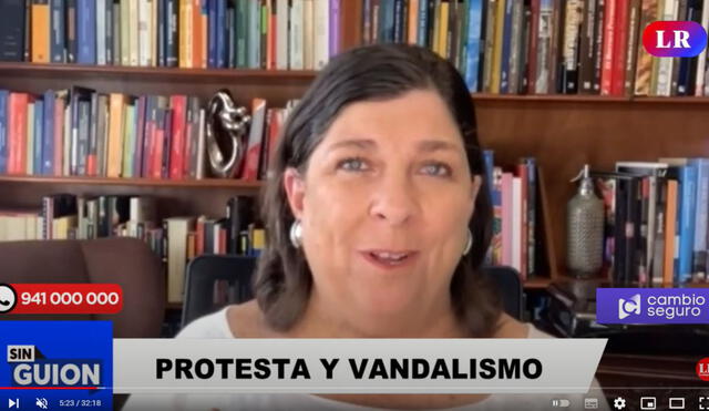 Rosa María Palacios analiza protestas en todo el país y las motivaciones de los manifestantes. Foto: Captura