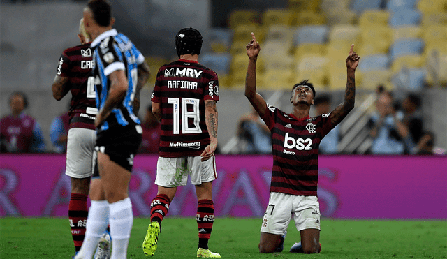 Bruno Henrique anotó el gol que le da a Flamengo el pase a la final de la Copa Libertadores 2019. | Foto: AFP