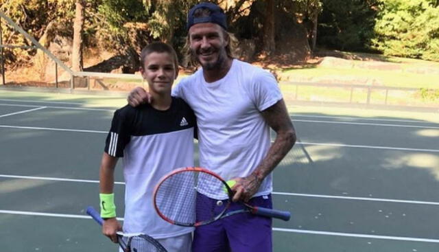 David y Victoria Beckham construyen cancha de tenis en su mansión para su hijo Romeo