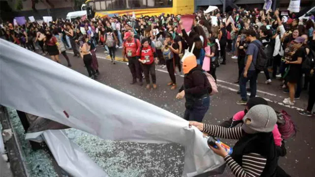 Marcha Feminista en México 2019. Foto: EFE.
