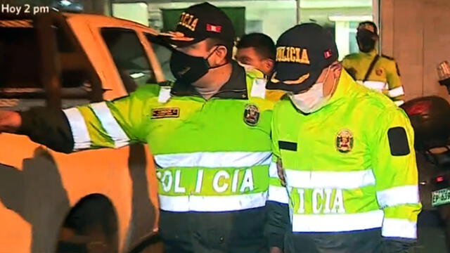 Ambos intervenidos fueron puestos a disposición del Ministerio Público. Foto: Captura/América TV.