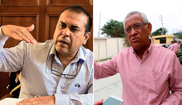 Marcos Gasco, alcalde de Chiclayo, y Anselmo Lozano, gobernador regional de Lambayeque. Foto: Composición La República