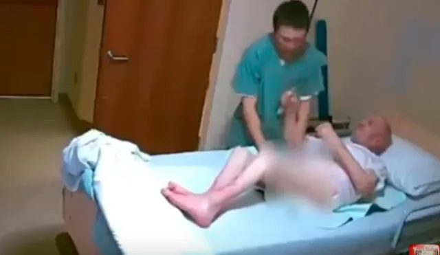 Indignación en YouTube por enfermero que da brutal golpiza a anciano de 89 años