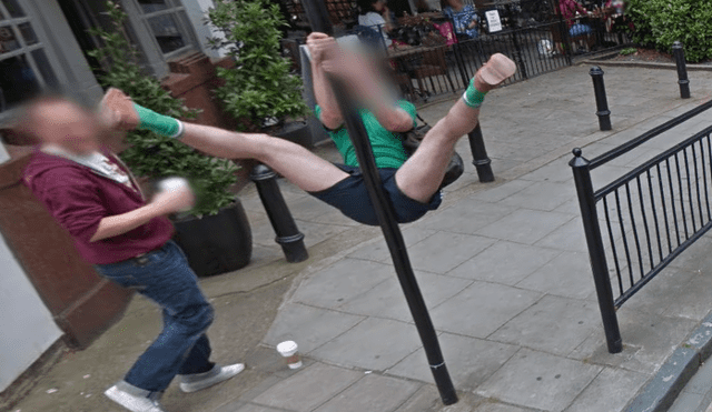 Google Maps: Fotos de hombre que fue captado practicando 'pole dance' se han vuelto virales en redes sociales