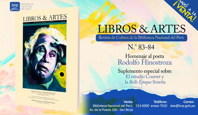 Libros & Artes rinde homenaje a Hinostroza