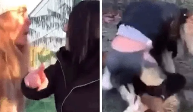 Madres se golpean brutalmente mientras sus hijos lloran asustados y todo queda grabado [VIDEO]