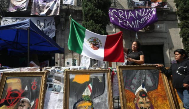 México CNDH toma feminista. (Foto: EFE)