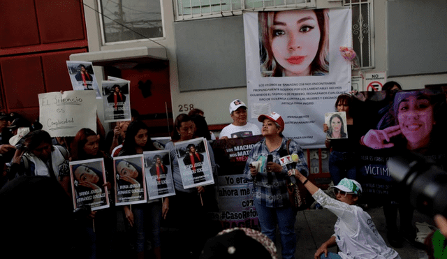 Al finalizar la marcha, se pasó 'lista' a las mujeres que han sido víctimas de feminicidio en lo que va del 2020. (Foto: Infobae)