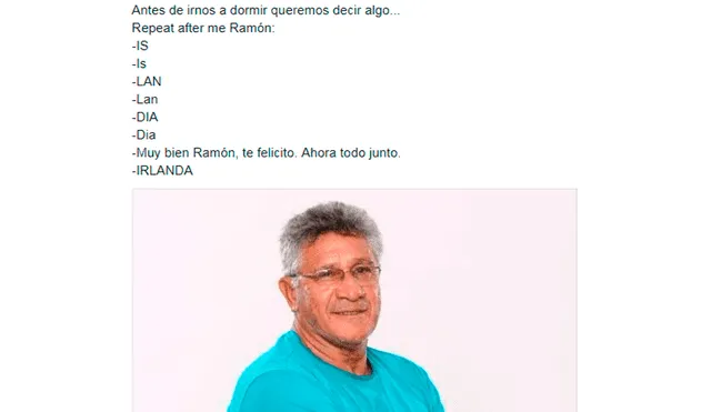 Facebook: Memes por comentarios de Ramón Quiroga en Perú vs. Islandia
