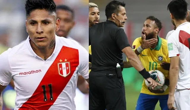 Raúl Ruidíaz criticó al árbitro Julio Bascuñán tras el Perú vs. Brasil. Foto: Composición de EFE