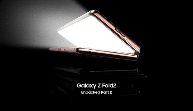 El lanzamiento del Galaxy Z Fold 2 tendrá lugar durante el Unpacked 2020 parte 2. | Foto: Samsung