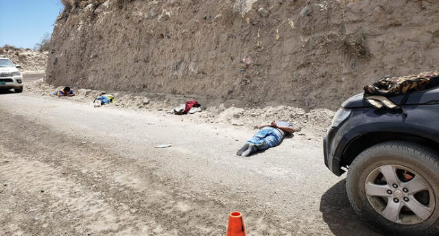 Los ladrones fueron capturados tras una persecución en la carretera Omate-Arequipa. Foto: FIscalía Moquegua.