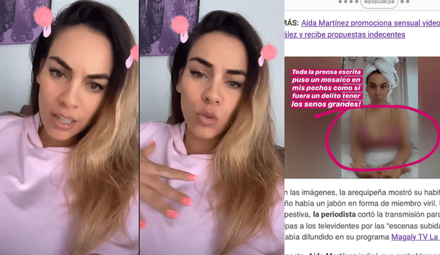 Aída Martínez explotó contra la censura y contó que sufrió bullying durante mucho tiempo | Foto: instagram