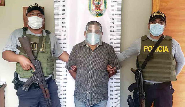 detenido. Patricio León, uso escopeta para atacar a padres de familia de colegio de Kosñipata. Policía lo detuvo.