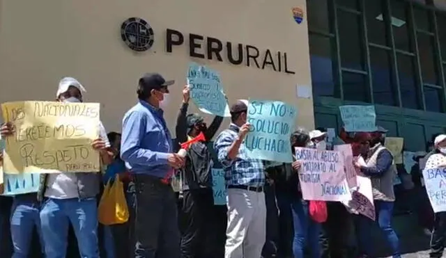 Protesta fue realizada en la estación San Pedro. Foto: La República