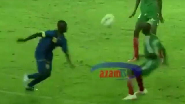 Patada criminal de futbolista africano se hace viral en Youtube [VIDEO]
