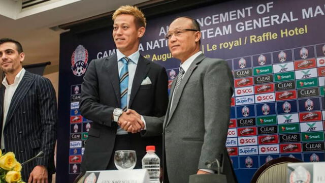 Keisuke Honda será jugador en Australia y entrenador de Camboya al mismo tiempo 