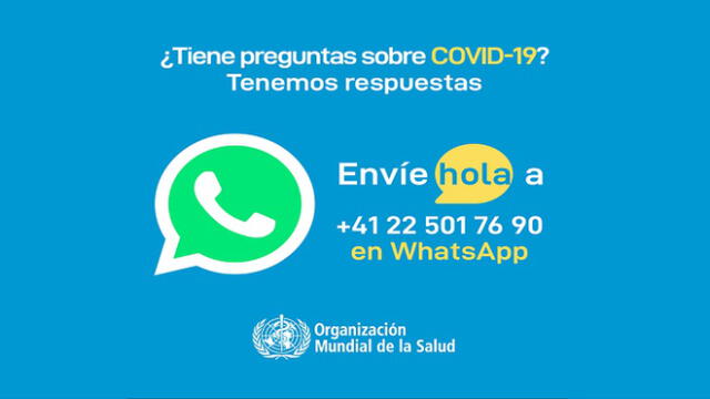 Solo debes enviar la palabra “Hola” desde tu smartphone al número +41 22 501 76 90.