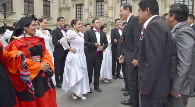 Comitiva de la ciudad de Tacna fue saludada por el presidente Martín Vizcarra.