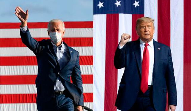 Joe Biden y Donald Trump competirán en las elecciones del 3 de noviembre por la Presidencia de Estados Unidos. Foto: AFP