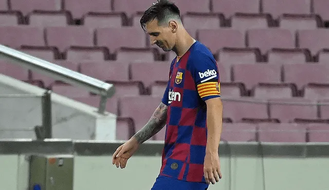 Lionel Messi piensa irse del Barcelona en junio de 2021. Foto: AFP