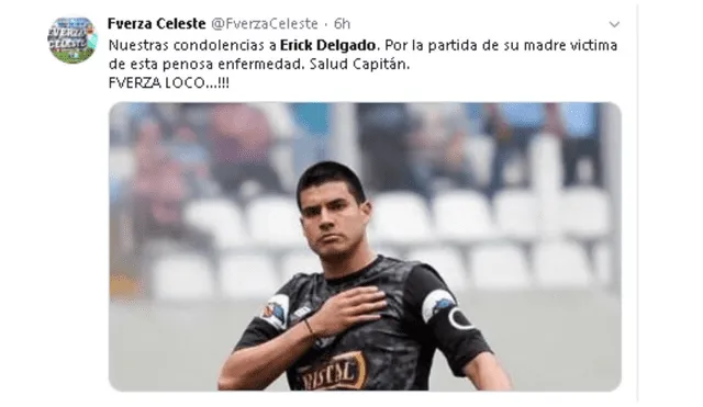 Erick Delgado: hinchas de Sporting Cristal envían sentidos mensajes al arquero tras perder a su madre.