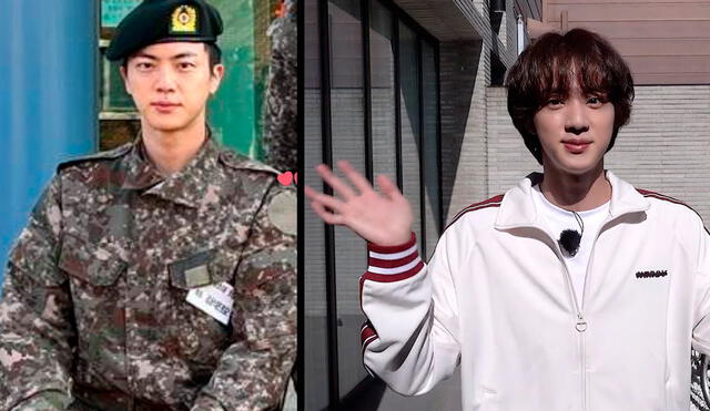 Jin, integrante de BTS, durante su servicio militar. Foto: LR/Naver/BIGHTIT