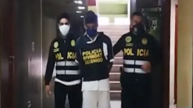 Sujeto fue capturado por agentes del Departamento de Ciber Protección Infantil de la DIVINDAT. (Foto: Captura de video / Buenos Días Perú)