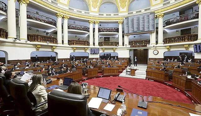 Protesta. Hubo congresistas que criticaron el debate estéril. Foto: difusión