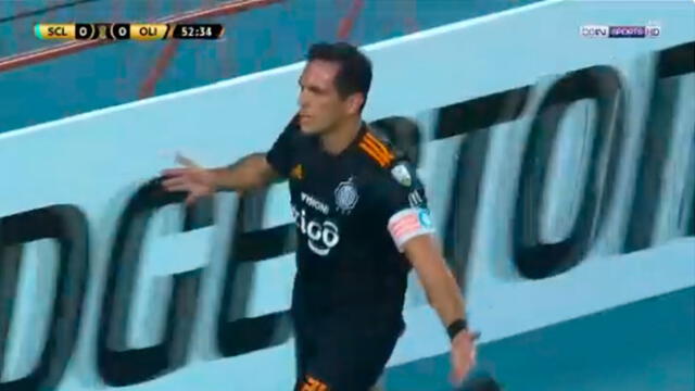 Cristal vs Olimpia: Roque Santa Cruz abre el marcador para los paraguayos [VIDEO]