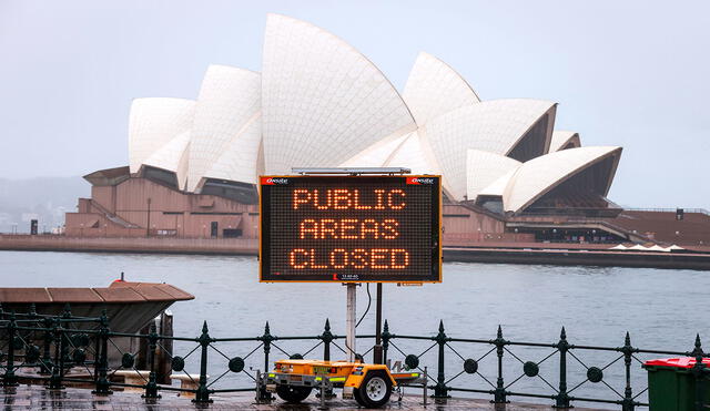 Australia, al igual que el resto de naciones, decidió evitar aglomeraciones con motivo del coronavirus. Foto: AFP