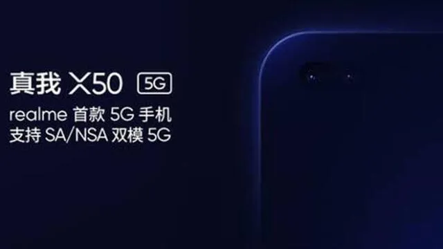 Realme x50 5G tendrá una versión menor.