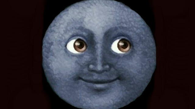 El emoji de WhatsApp de la cara de Luna Negra.