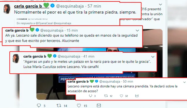 Yonhy Lescano Tras Denuncia De Acoso Sexual: Carla García Arremete ...