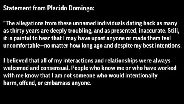 “Quería acostarse conmigo”, dice Patricia Wulf, la mezzosoprano que denunció a Plácido Domingo por acoso sexual