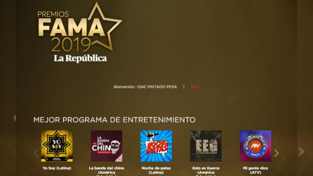 Premios Fama 2019: conoce a los nominados a Mejor Programa de Entretenimiento