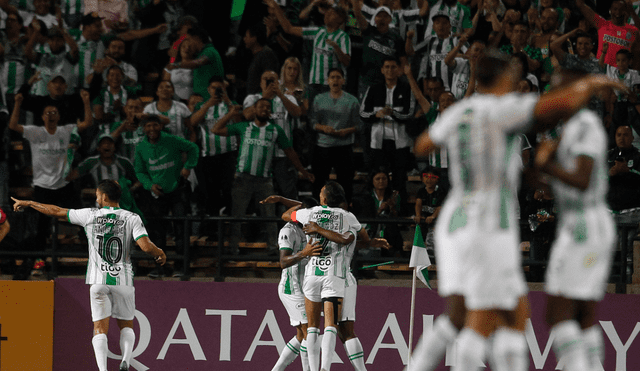 Atlético Nacional goleó 3-0 a Huracán y prácticamente aseguró su clasificación a la segunda fase de la Copa Sudamericana 2020. | Foto: EFE