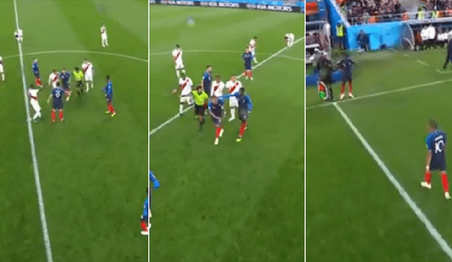 Perú vs Francia: Mbappe se retiró del campo haciendo tiempo [VIDEO]