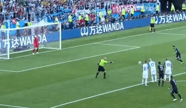Argentina vs Islandia: Lionel Messi falló un penal clave [VIDEO]