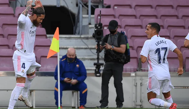 Sergio Ramos anotó desde el punto penal. Foto: AFP