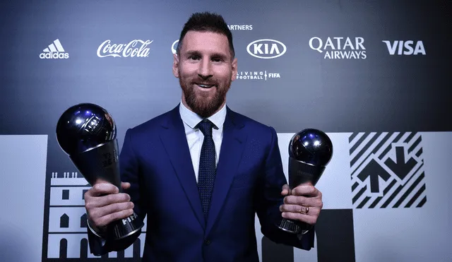 Lionel Messi se llevó el premio a mejor futbolista de la categoría masculina de la FIFA en el año 2019. Foto: FIFA.