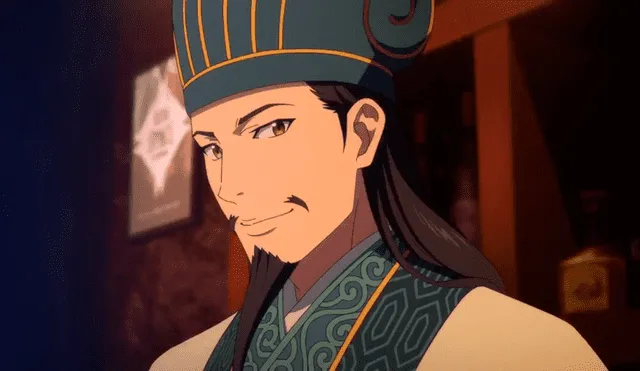 Zhuge Liang, mejor conocido como Kongming, en el anime de "Paripi Koumei". Foto: P.A. Works