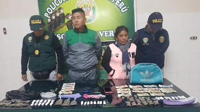 Pareja vendía droga por “delivery” en Tacna