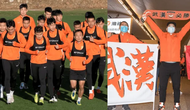 Jugadores del Wuhan Zall regresan con sus familias después de 3 meses.