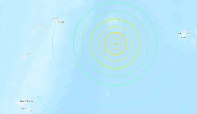 Un terremoto de magnitud 7,3 provoca alerta de tsunami en Tonga. Foto: captura de pantalla de USGS Un terremoto de magnitud 7,3 provoca alerta de tsunami en Tonga. Foto: captura de pantalla de USGS