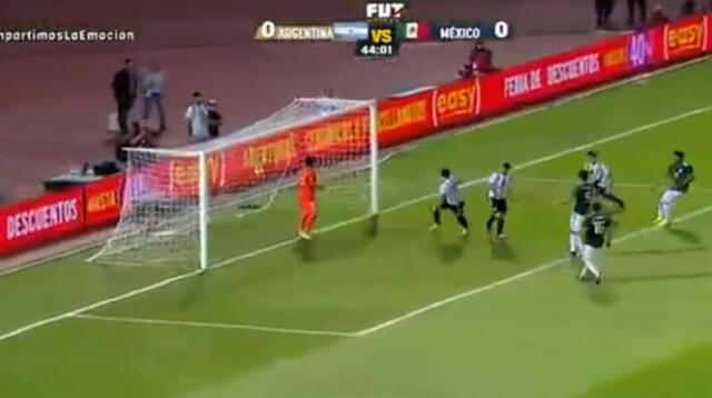 Argentina vs Mexico: Funes Mori abrió el marcador con un tremendo cabezazo [VIDEO]