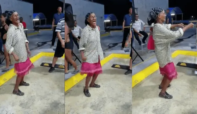 Facebook: anciana causa furor luego de alegrar una fiesta con hilarantes pasos [VIDEO]